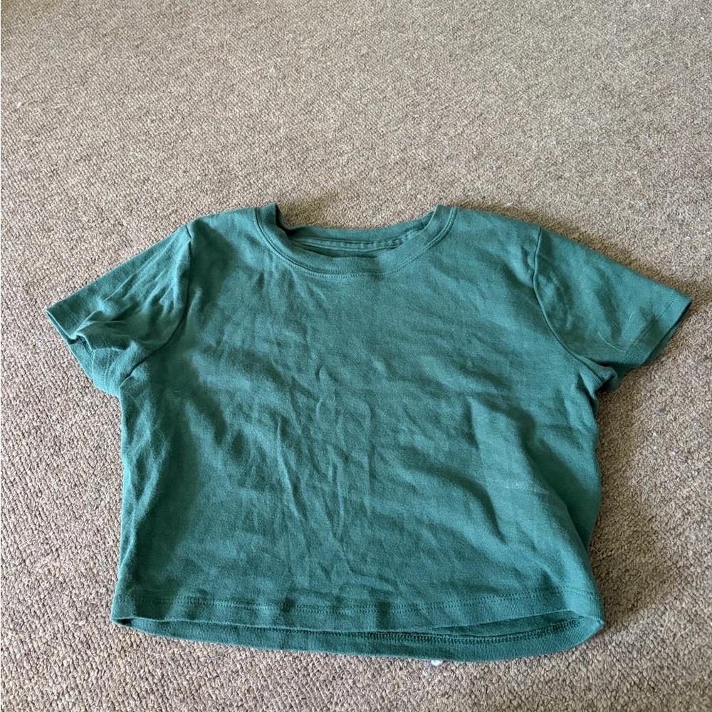 Hollister green baby tee